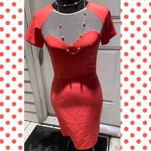 ONE DAY SALE 🎟 Jealous tomato orange coral dress SMALL